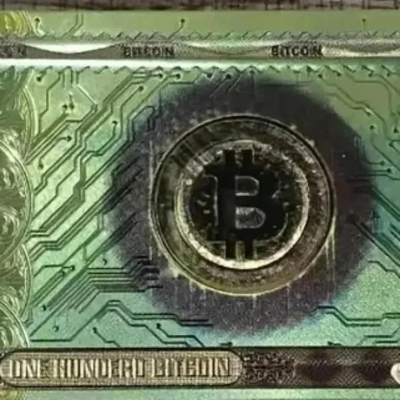 Other - Bitcoin Commemorative Bill: A Limited Edition American Golden Foil Coin